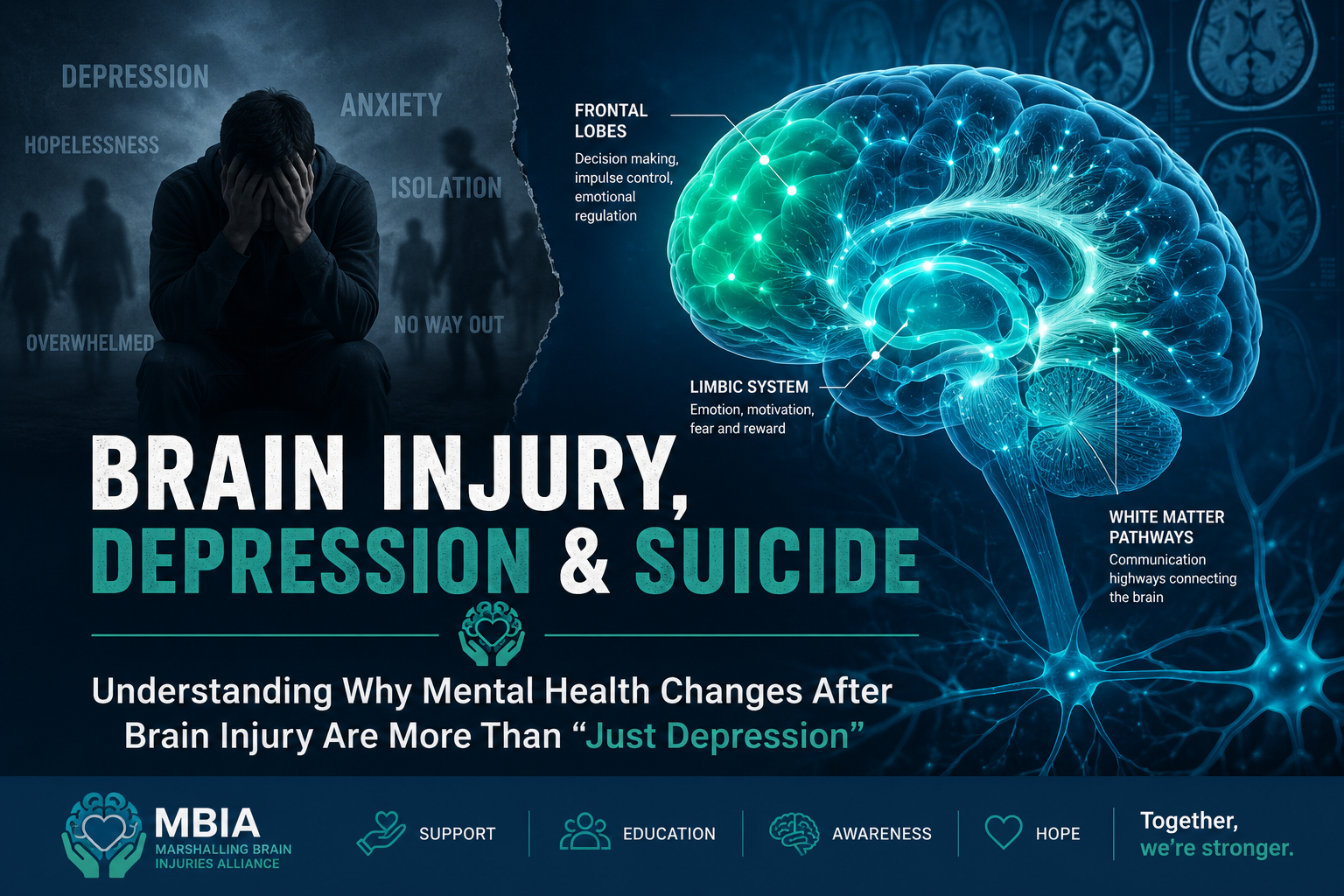 Brain Injury, Depression and Suicide: Is It "Just Mental Health" or Is It Part of the Injury?